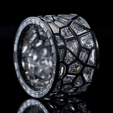 2.3Ctw Broken Mirror Band Ring-JEWELBUYS