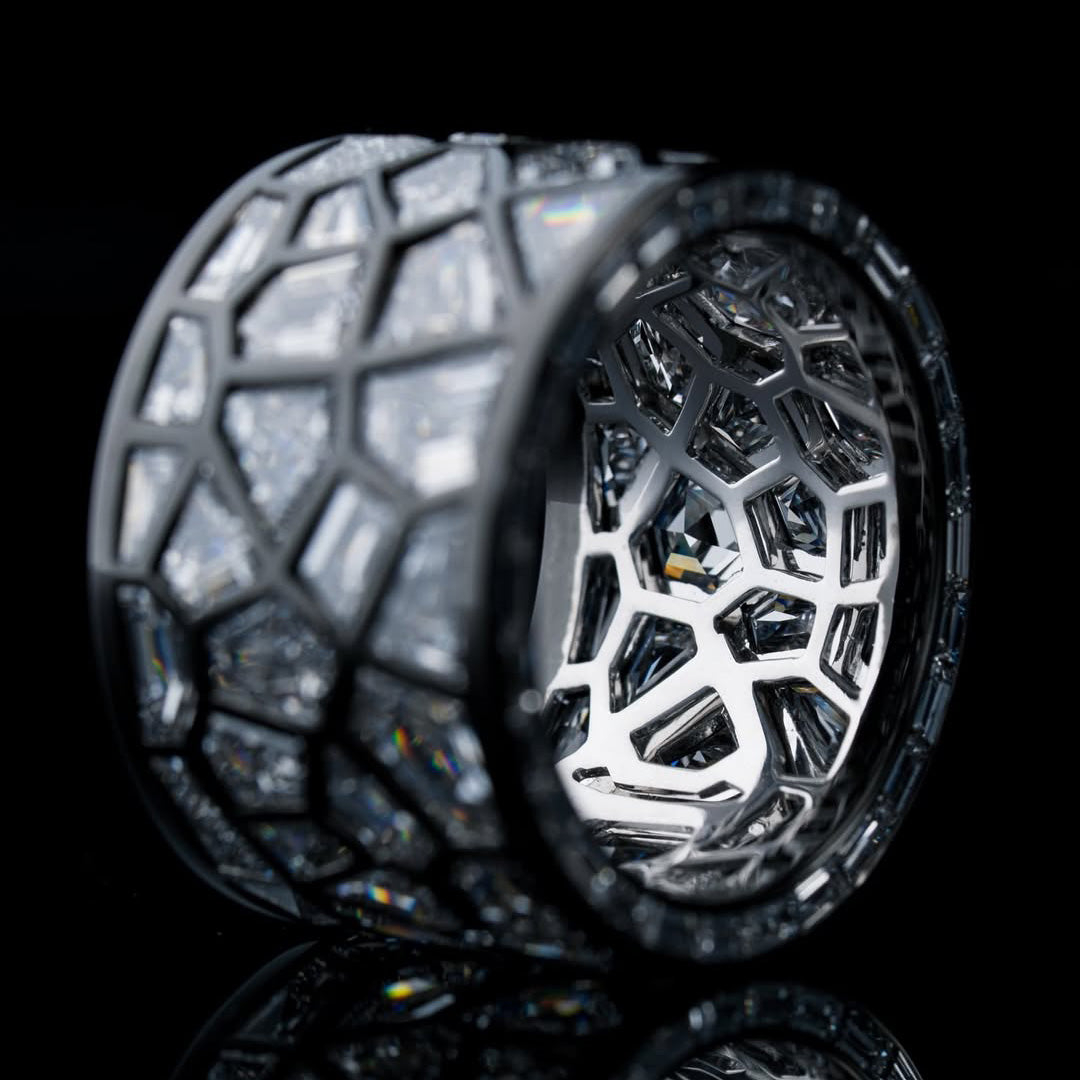 2.3Ctw Broken Mirror Band Ring-JEWELBUYS