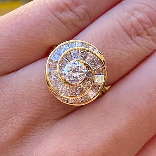 Unique Spiral Ladies Engagement Rings - JEWELBUYS
