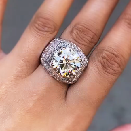 Gorgeous 20 ctw Round Cut White Gemstone Full Set Ring -JEWELBUYS