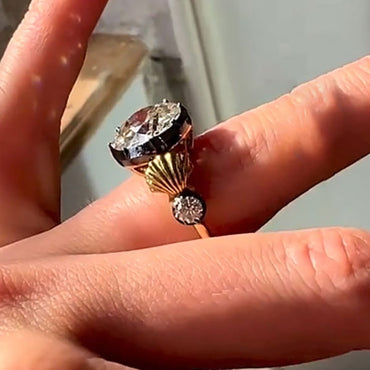 Dream Old European Cut Mermaid Diamond Ring - JEWELBUYS