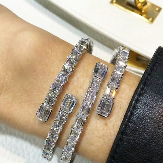 11ctw Classic Sapphire Tennis Bracelet Collection-JEWELBUYS