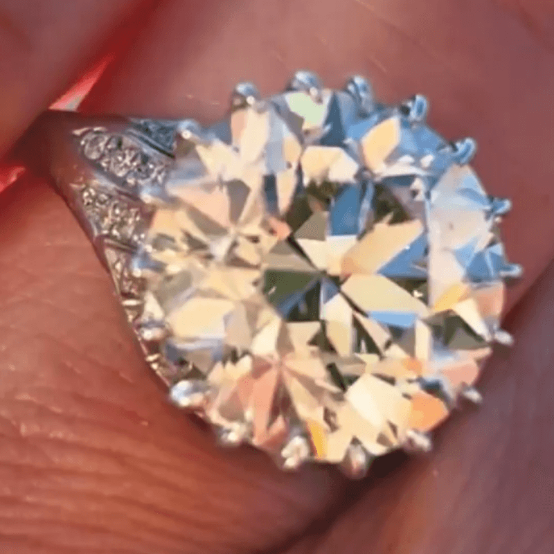 15ct Round Cut White Sapphire Classic Engagement Ring-JEWELBUYS