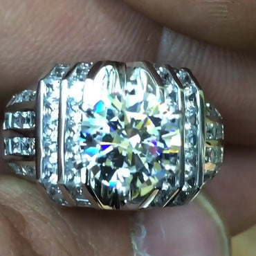 6.0ctw Round Cut White Sapphire Brilliant Engagement Ring-JEWELBUYS