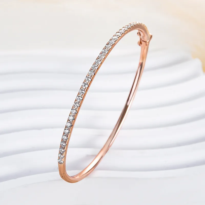 Classic 2ctw Round Cut White Sapphire Single Row Bracelet-JEWELBUYS