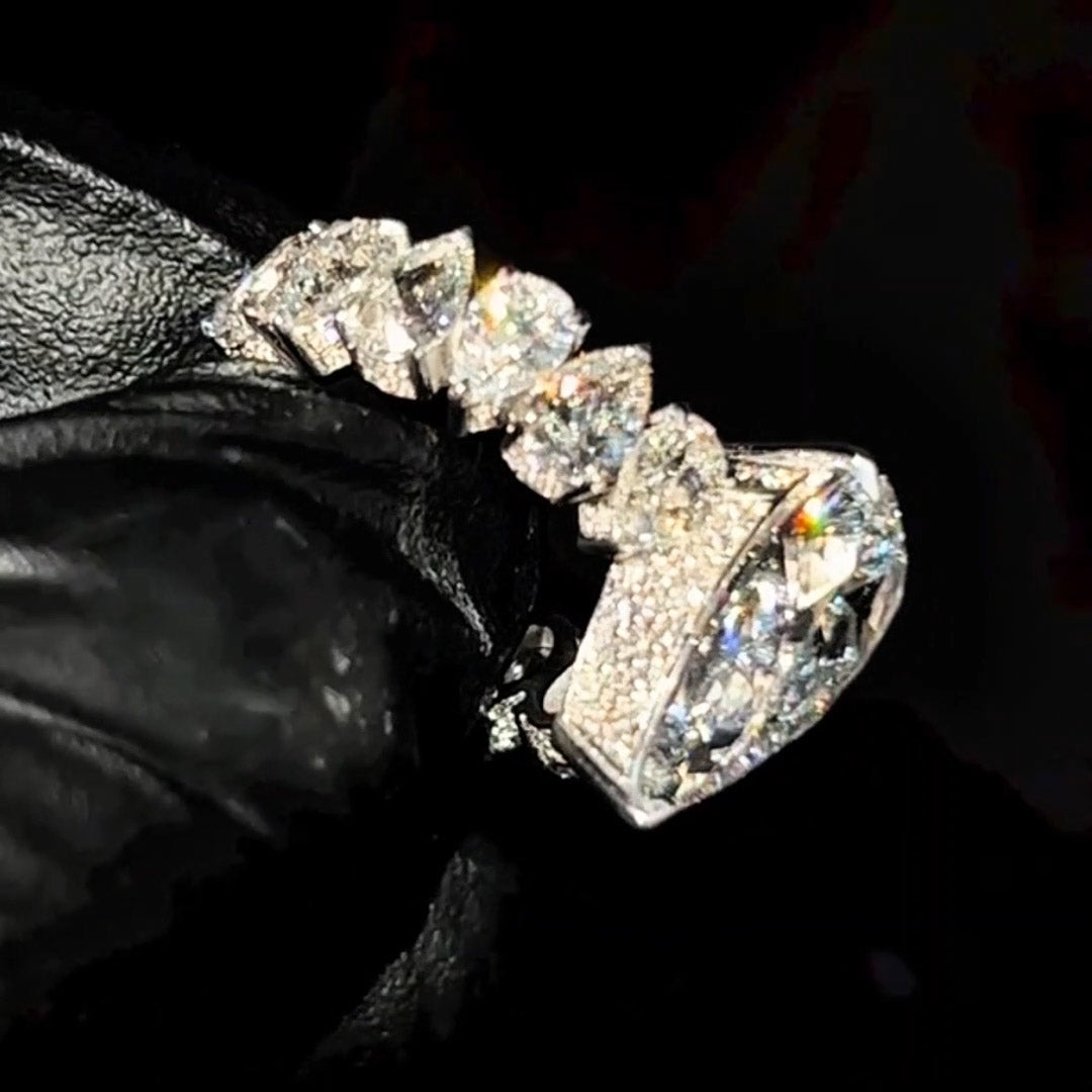 10CTW Magnificent Pear Cut Engagement Ring -JEWELBUYS