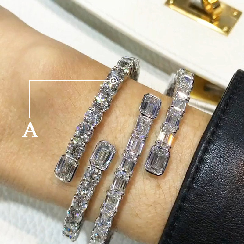 11ctw Classic Sapphire Tennis Bracelet Collection-JEWELBUYS