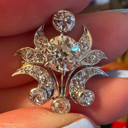 Old Cut Vintage Style Sapphire Pendant Ring-JEWELBUYS-JEWELBUYS