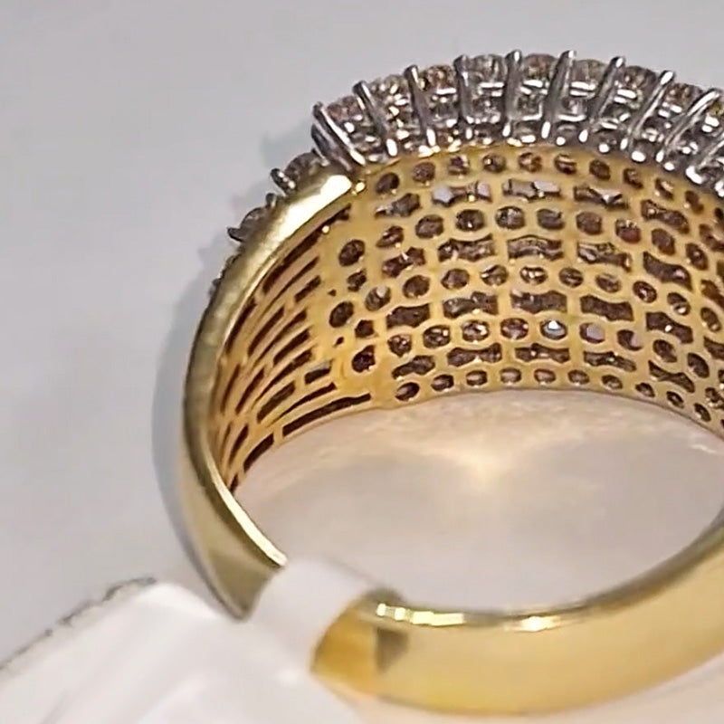 3ctw Multi-Layered Sapphire Vintage Ring-JEWELBUYS