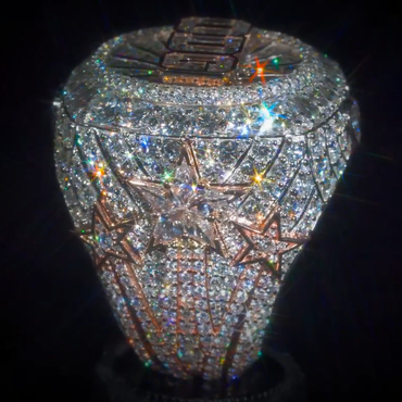 Luxury 8 ctw Sapphire Multi-Cut White Full Set Ring - JEWELBUYS