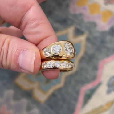 Amazing 8ct Round Cut White Sapphire Women's Engagement Ring in Rose Gold-JEWELBUYS