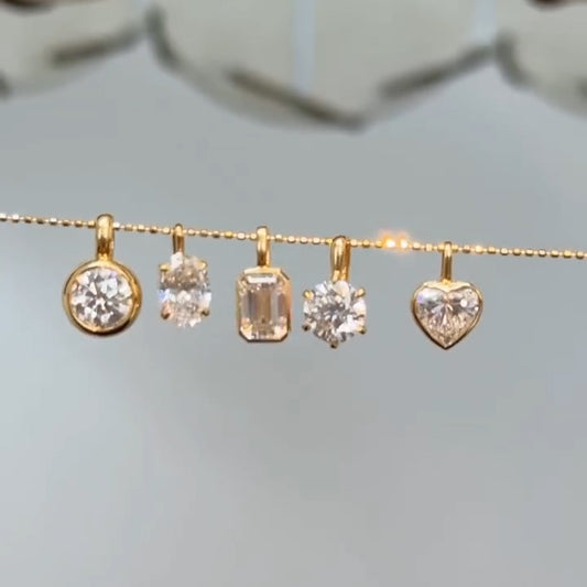 2.96ctw Various Cut 5-Stone Sapphire Pendant Necklace-JEWELBUYS