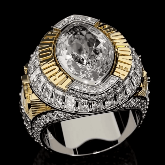 6ct Sporty Design Marquise Cut White Sapphire Engagement Ring in Silver-JEWELBUYS