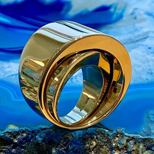 Bold and Beautiful Gold Ring-JEWELBUYS