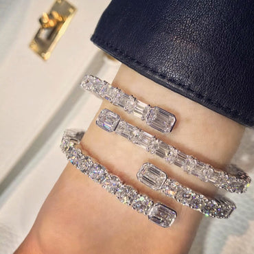11ctw Classic Sapphire Tennis Bracelet Collection-JEWELBUYS