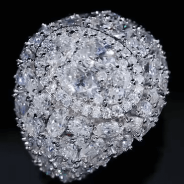 Sparkling 5ct Multi-Cut White Sapphire Engagement Ring-JEWELBUYS