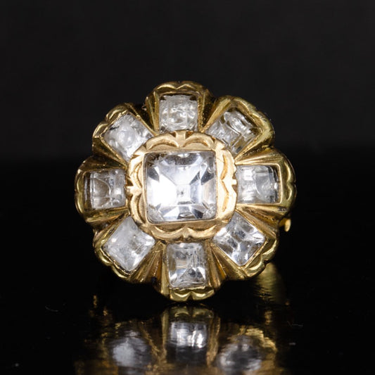 5.5ctw Emerald Cut Antique Engagement Ring-JEWELBUYS