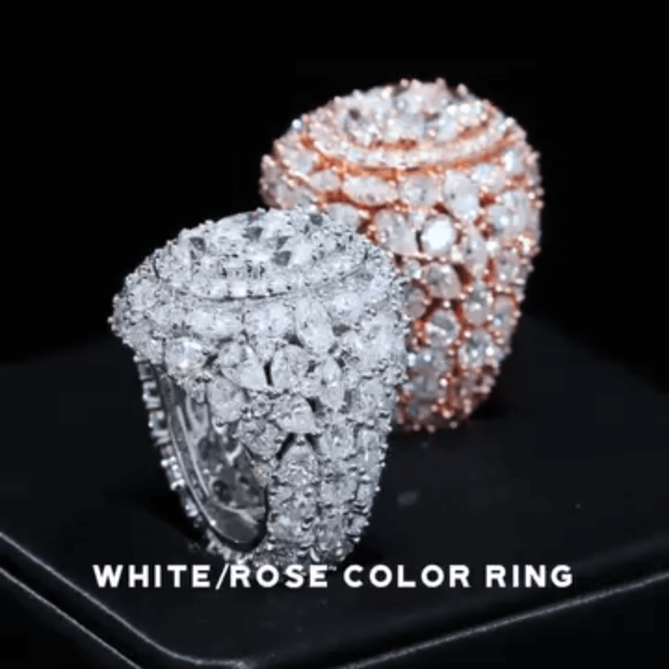 Sparkling 5ct Multi-Cut White Sapphire Engagement Ring-JEWELBUYS
