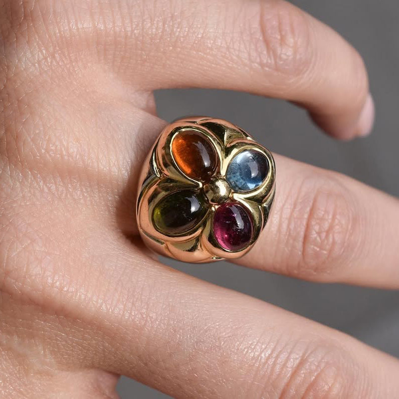 6.0ctw Cabochon Vintage Ring-JEWELBUYS