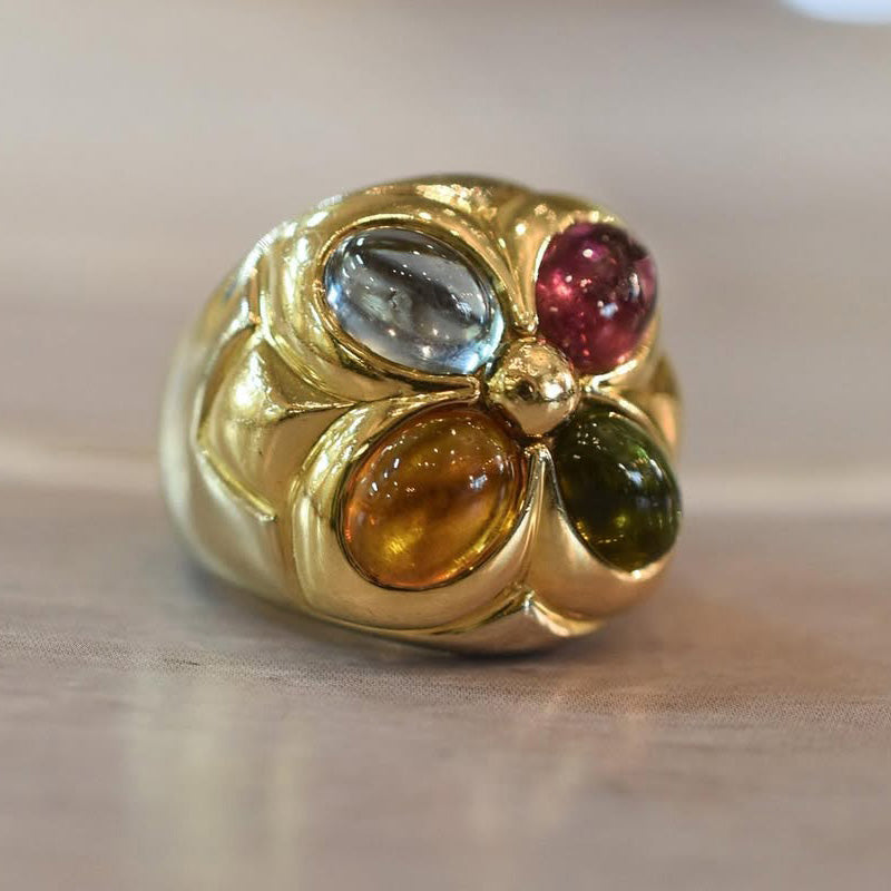 6.0ctw Cabochon Vintage Ring-JEWELBUYS