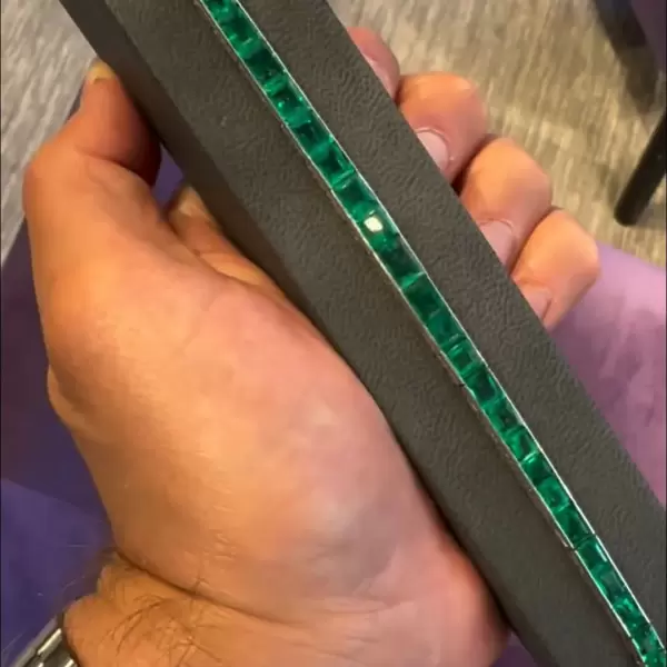 10.0CTW Emerald Cut Brilliant Artistic Style Bracelet-JEWELBUYS