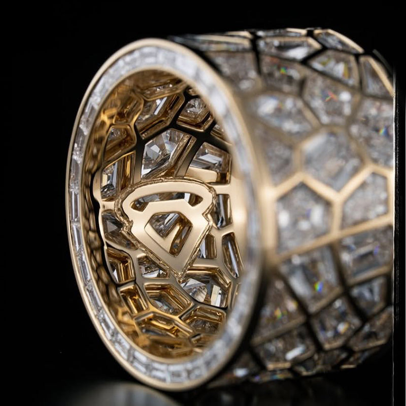 2.3Ctw Broken Mirror Band Ring-JEWELBUYS