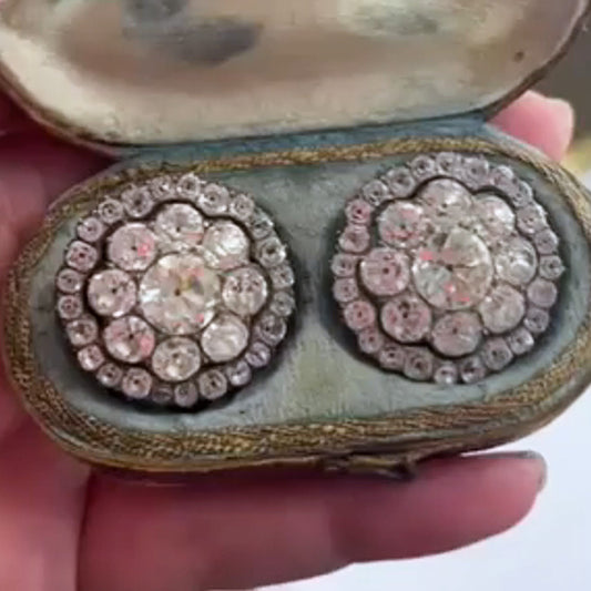 2.2Ctw Exquisite Vintage Sapphire Earrings-JEWELBUYS