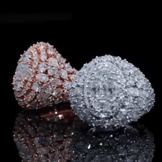 Sparkling 5ct Multi-Cut White Sapphire Engagement Ring-JEWELBUYS