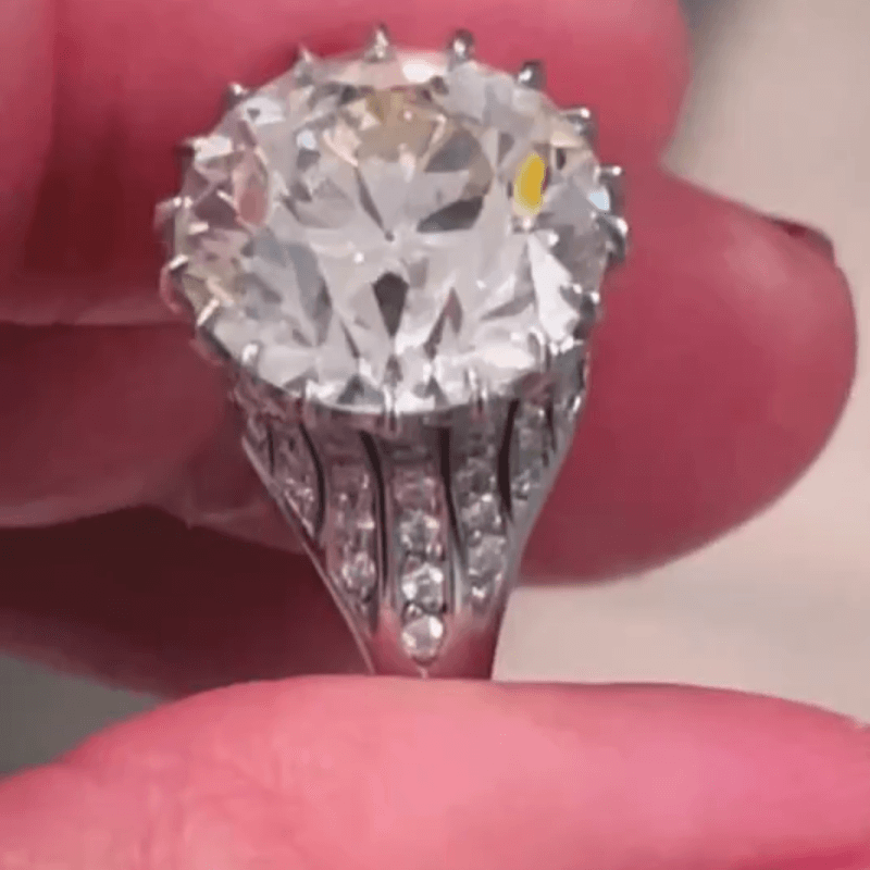 15ct Round Cut White Sapphire Classic Engagement Ring-JEWELBUYS