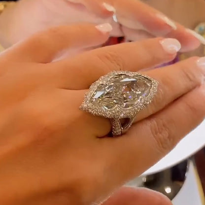 Magnificent 15ct Marquise Diamond Engagement Ring - JEWELBUYS