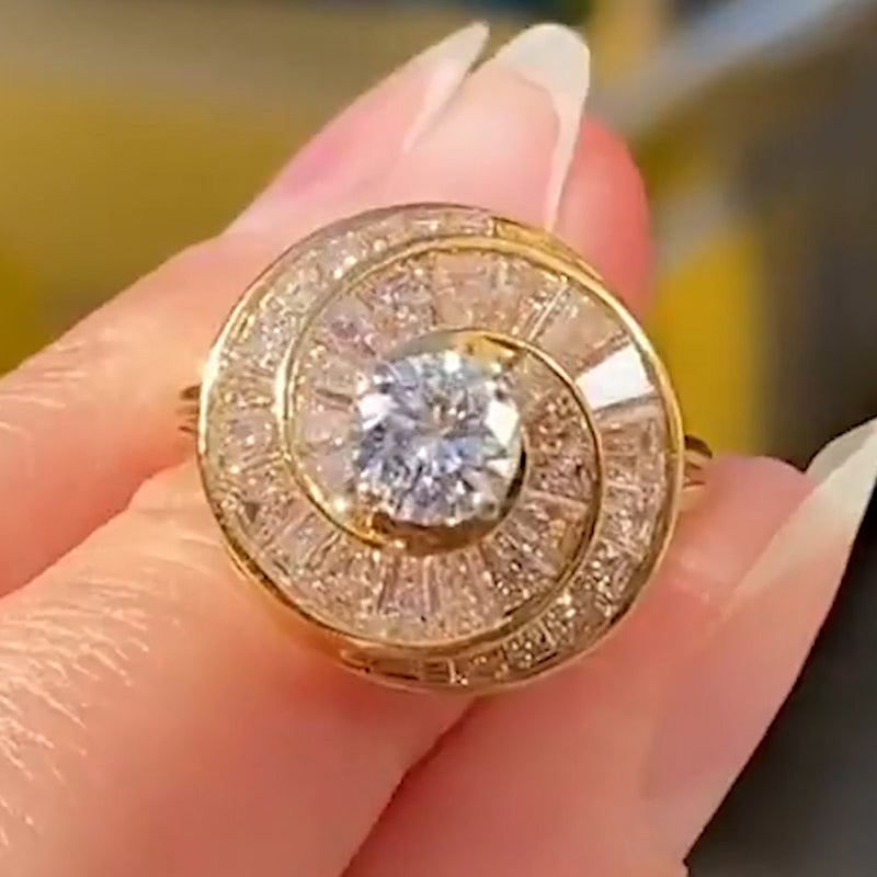 Unique Spiral Ladies Engagement Rings - JEWELBUYS