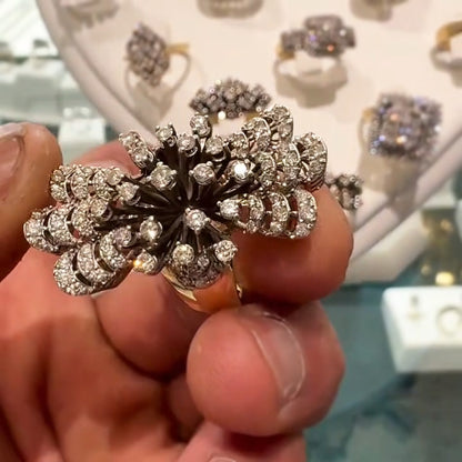 2.5Ctw Sparkling Sapphire Cocktail Ring- JEWELBUYS