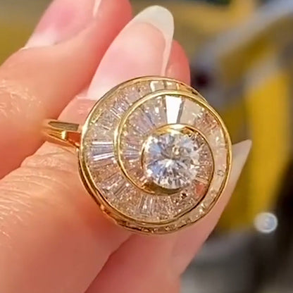 Unique Spiral Ladies Engagement Rings - JEWELBUYS