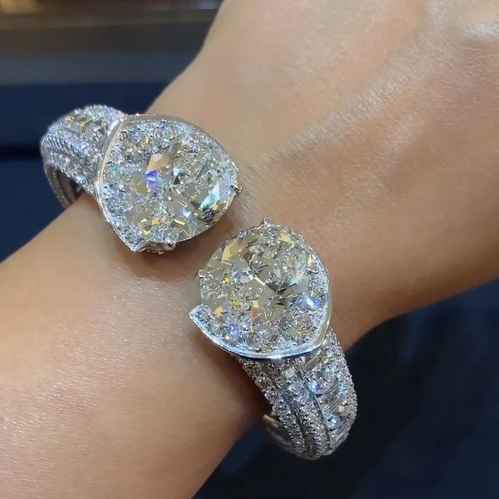 Gorgeous Oval Cut Diamond Bracelet - JEWELBUYS