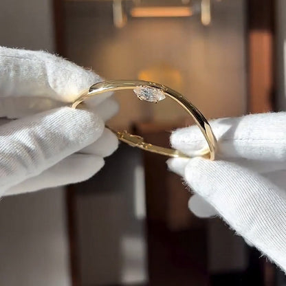 3.1Ct Marquise Cut Sapphire Custom Bracelet-JEWELBUYS