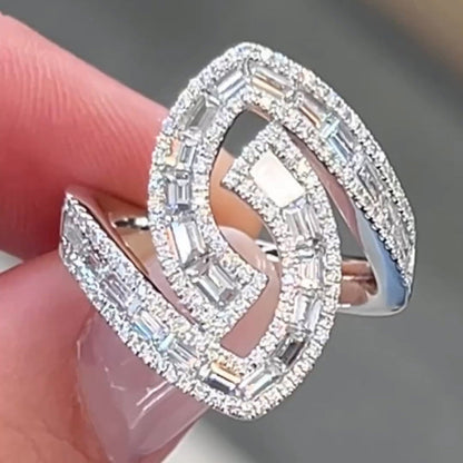 3ctw Emerald Cut Symmetrical Setting Ring -JEWELBUYS