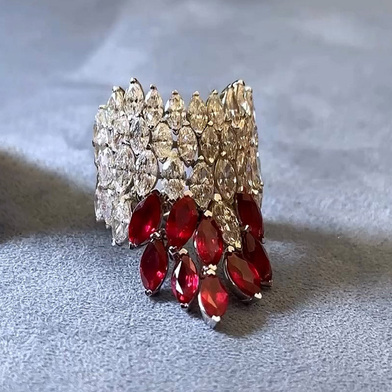 23.17ctw Marquise Luxury Gemstone Ring Collection -JEWELBUYS