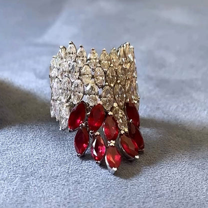 23.17ctw Marquise Luxury Gemstone Ring Collection -JEWELBUYS
