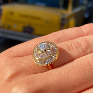 Unique Spiral Ladies Engagement Rings - JEWELBUYS