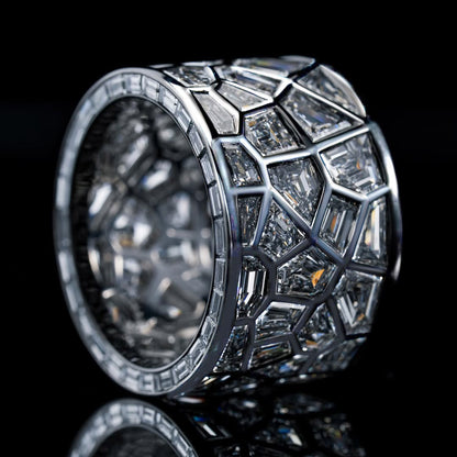 2.3Ctw Broken Mirror Band Ring-JEWELBUYS