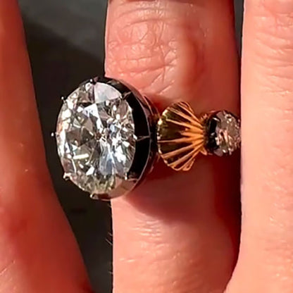 Dream Old European Cut Mermaid Diamond Ring - JEWELBUYS