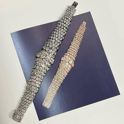 20ctw Scallop Pattern Conical Bomb Sapphire Bracelet-JEWELBUYS