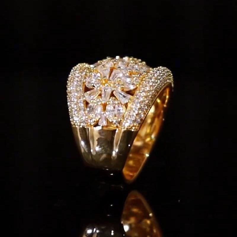 6ctw Pave Wide Shank Multi Style Ring -JEWELBUYS