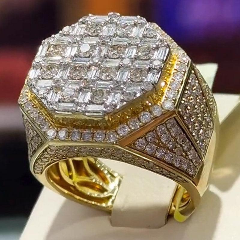8ct Round & Emerald Cut White Sapphire Eternity Band-JEWELBUYS