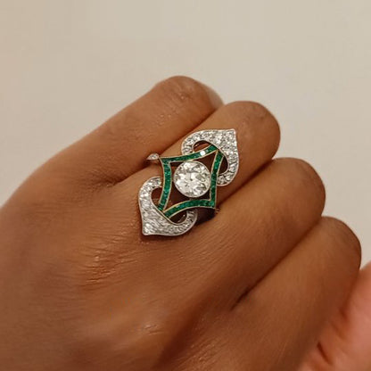 2.0Ctw Exquisite Edwardian-style Vintage Sapphire Ring-JEWELBUYS