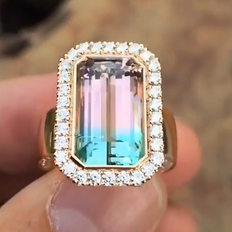8Ctw Gorgeous Sapphire Illusion Ring-JEWELBUYS