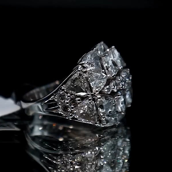 5ct Triangle Seed Royal Gemstone Ring -JEWELBUYS