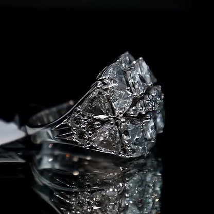 5ct Triangle Seed Royal Gemstone Ring -JEWELBUYS