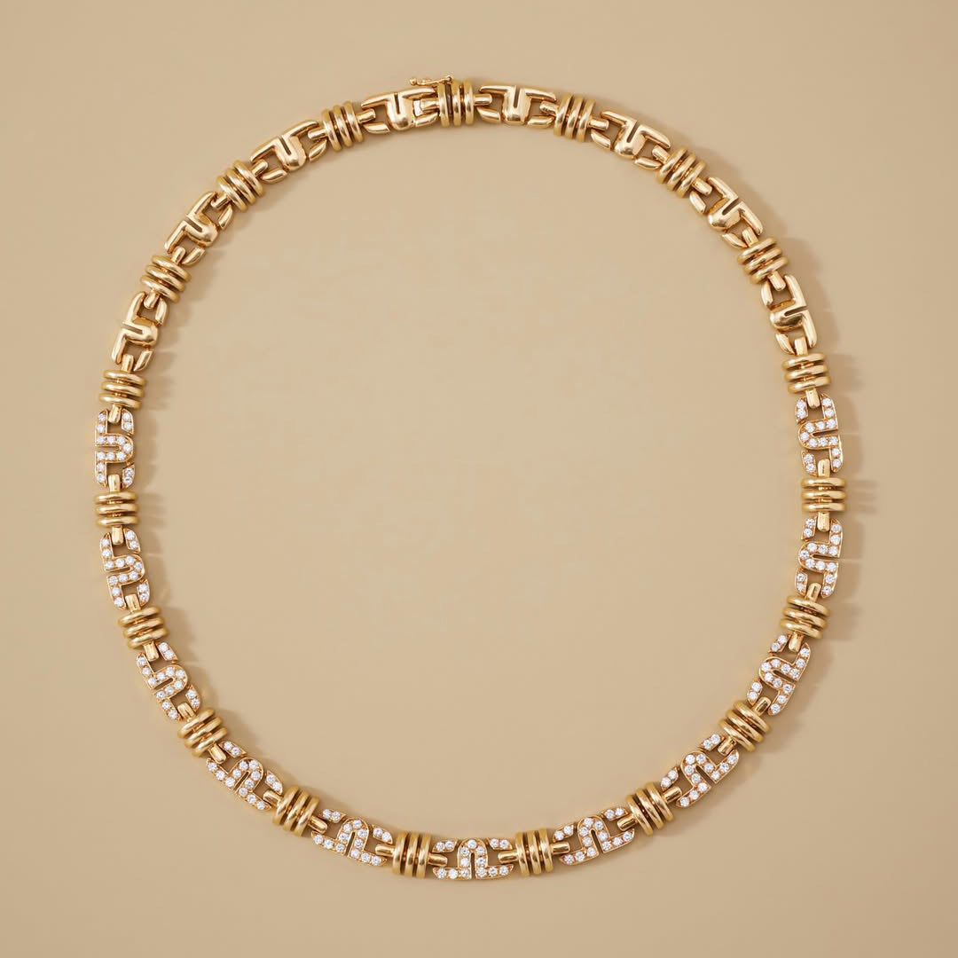 2.5Ctw Round Sapphire Chain Necklace-JEWELBUYS