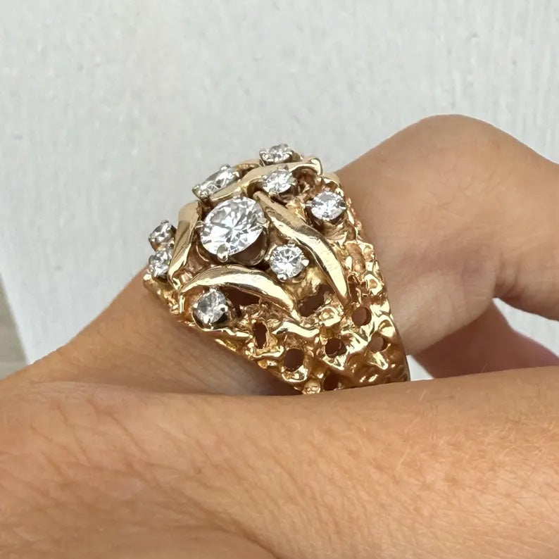 2.73ctw Round Cut Vintage Estate Sapphire Ring-JEWELBUYS